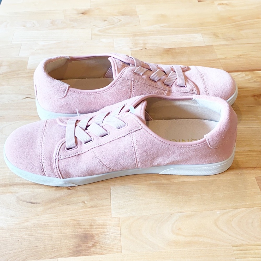 Vionic 🆕Sunny Brinley Light Pink Suede Sneakers 9 - Picture 7 of 10